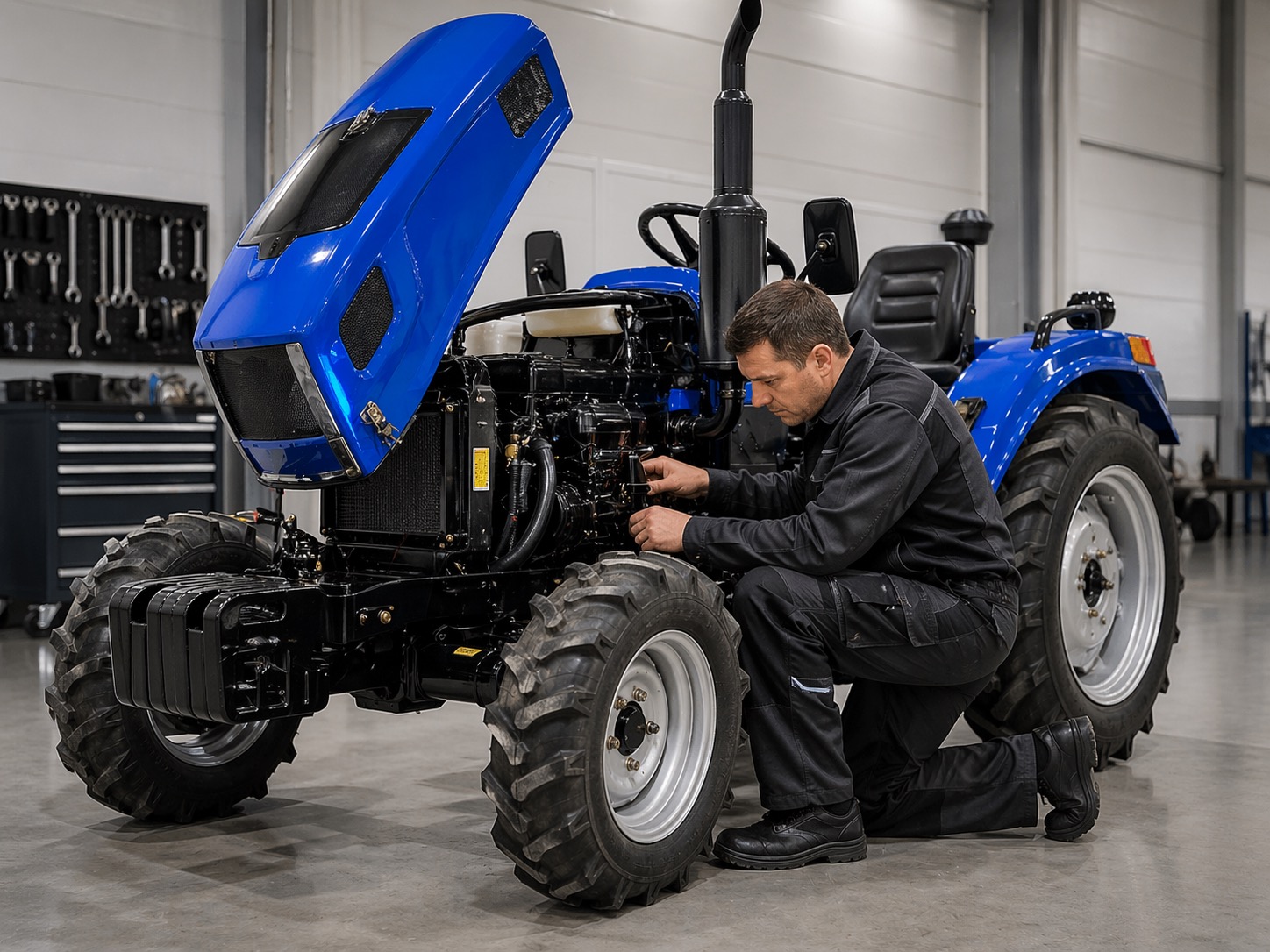 Проверка минитрактора