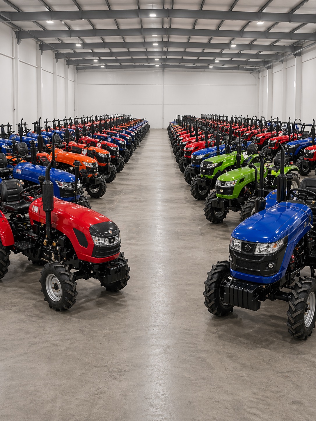 Склад минитракторов